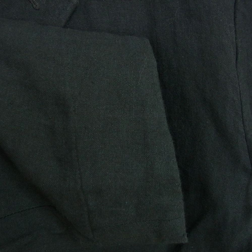 ORGUEIL オルゲイユ OR-4235B Linen Prisoner Jacket リネン プリズナー ジャケット ブラック系 36【美品】【中古】