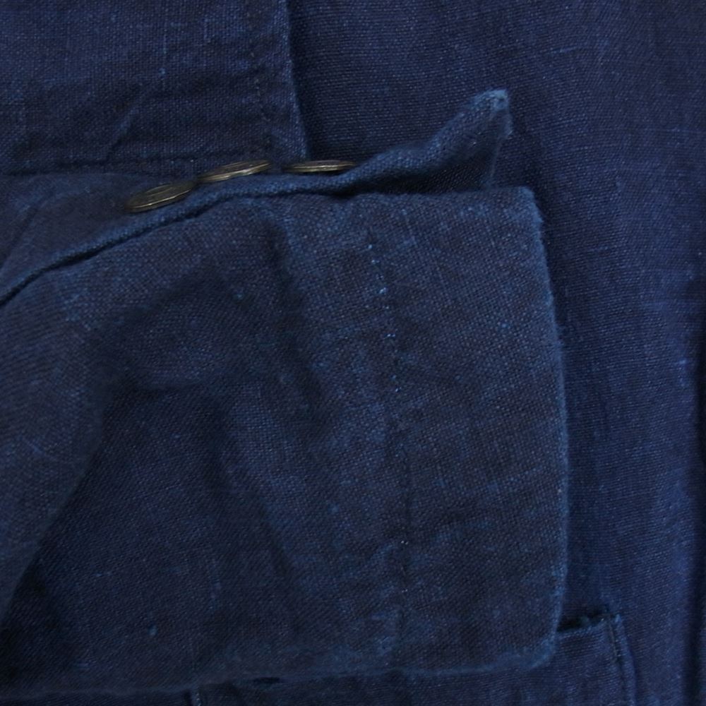 ORGUEIL オルゲイユ OR-4227B Indigo Linen Sack Jacket インディゴリネン サック ジャケット ダークネイビー系 38【美品】【中古】