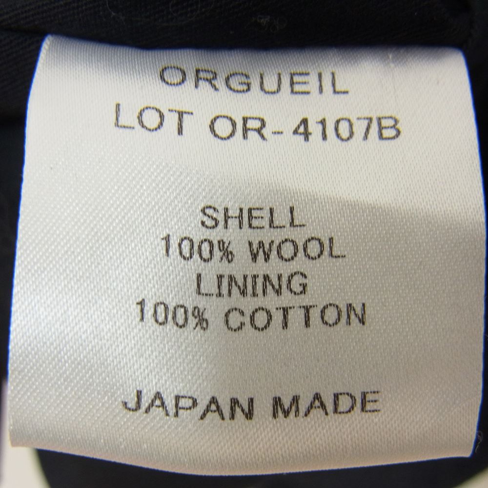 ORGUEIL オルゲイユ OR-4107B Glen Check Gilet グレンチェック ベスト ネイビー系 40【美品】【中古】