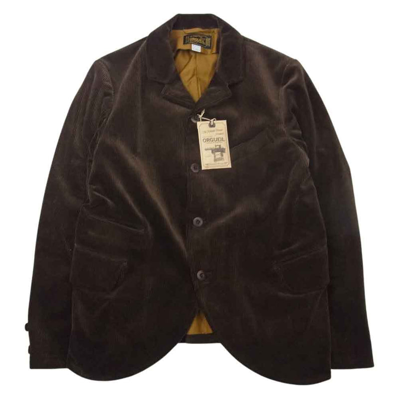 ORGUEIL オルゲイユ OR-4212A Corduroy Jacket コーデュロイ ジャケット ブラウン系 38【美品】【中古】