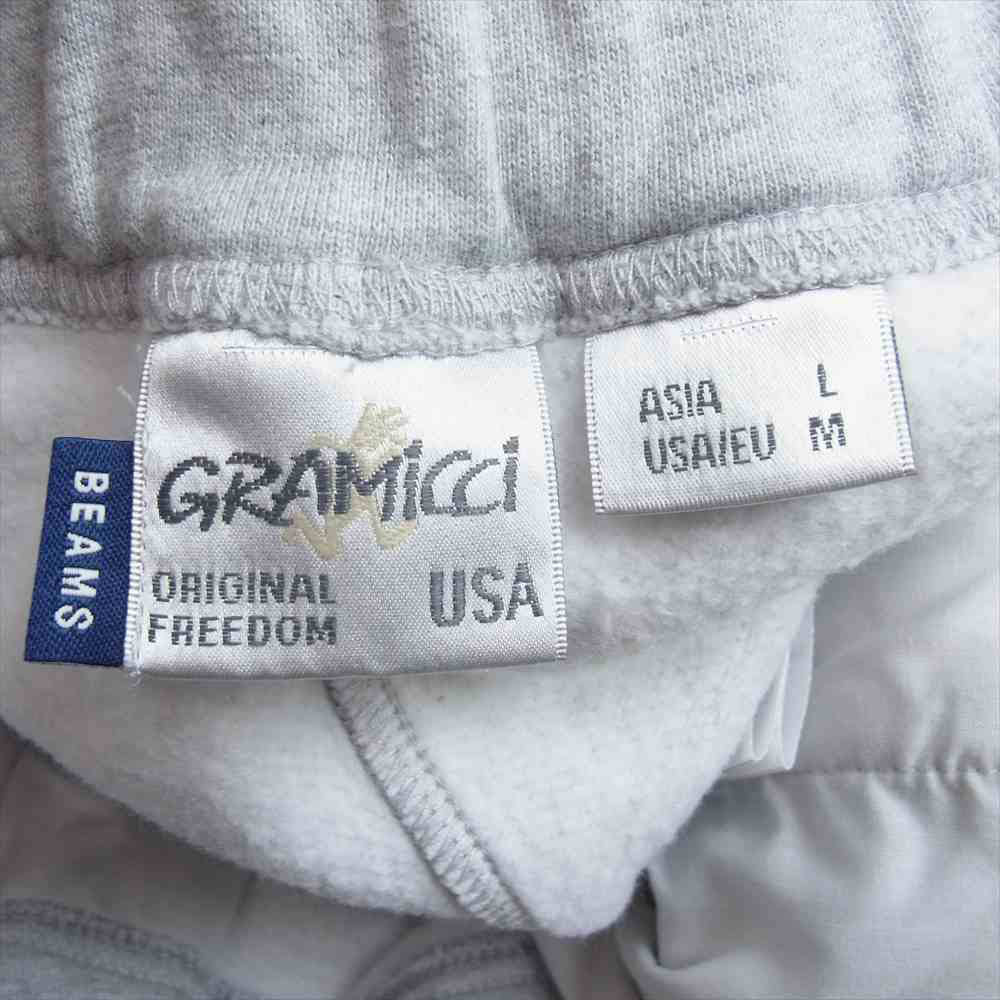 Gramicci グラミチ BEAMS ビームス 別注 Webbing Sweat Pant スウェット パンツ グレー系 L【中古】