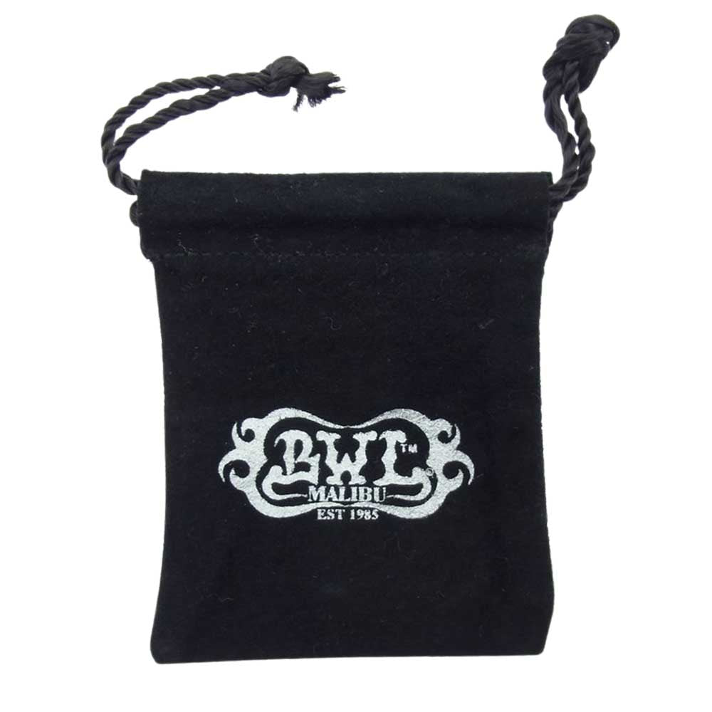 BILL WALL LEATHER ビルウォールレザー エンドチップ付 レザーブレード キーホルダー ブラック系 シルバー系【中古】