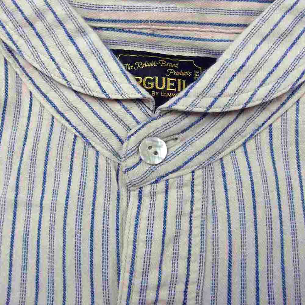 ORGUEIL オルゲイユ OR-5007E Shawl Collar Shirt ショール カラー 長袖 シャツ インディゴブルー系 ナチュラル系 38【中古】