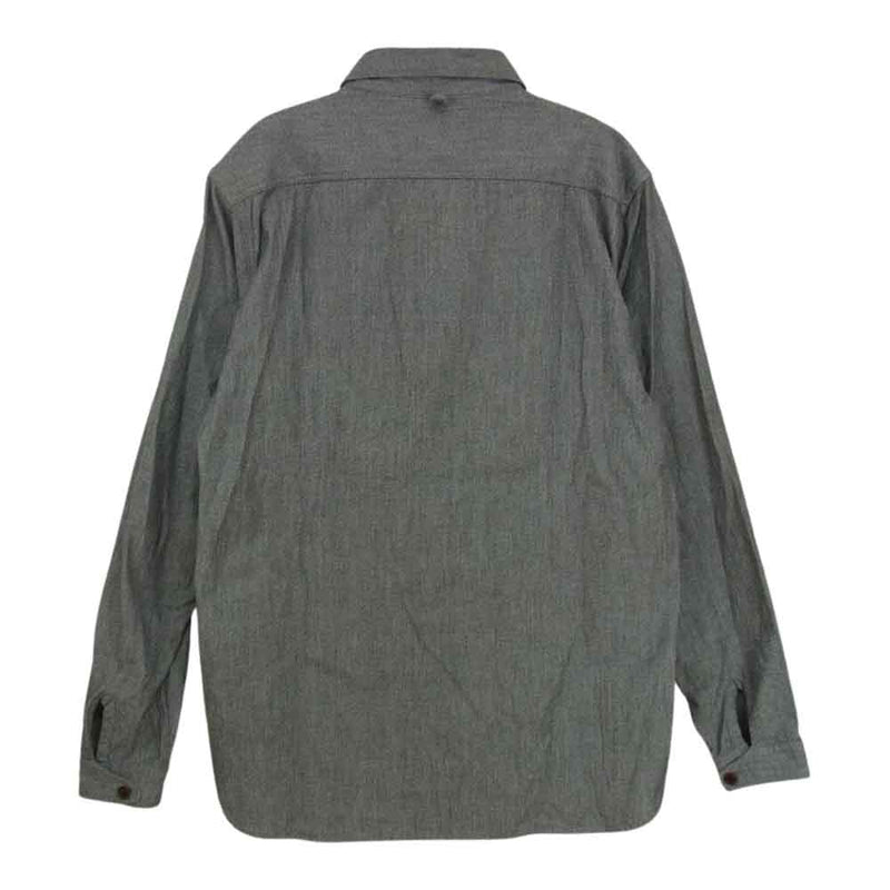 ORGUEIL オルゲイユ OR-5074 Refined Work Shirt リファインド ワーク 長袖 シャツ グレー系 38【美品】【中古】