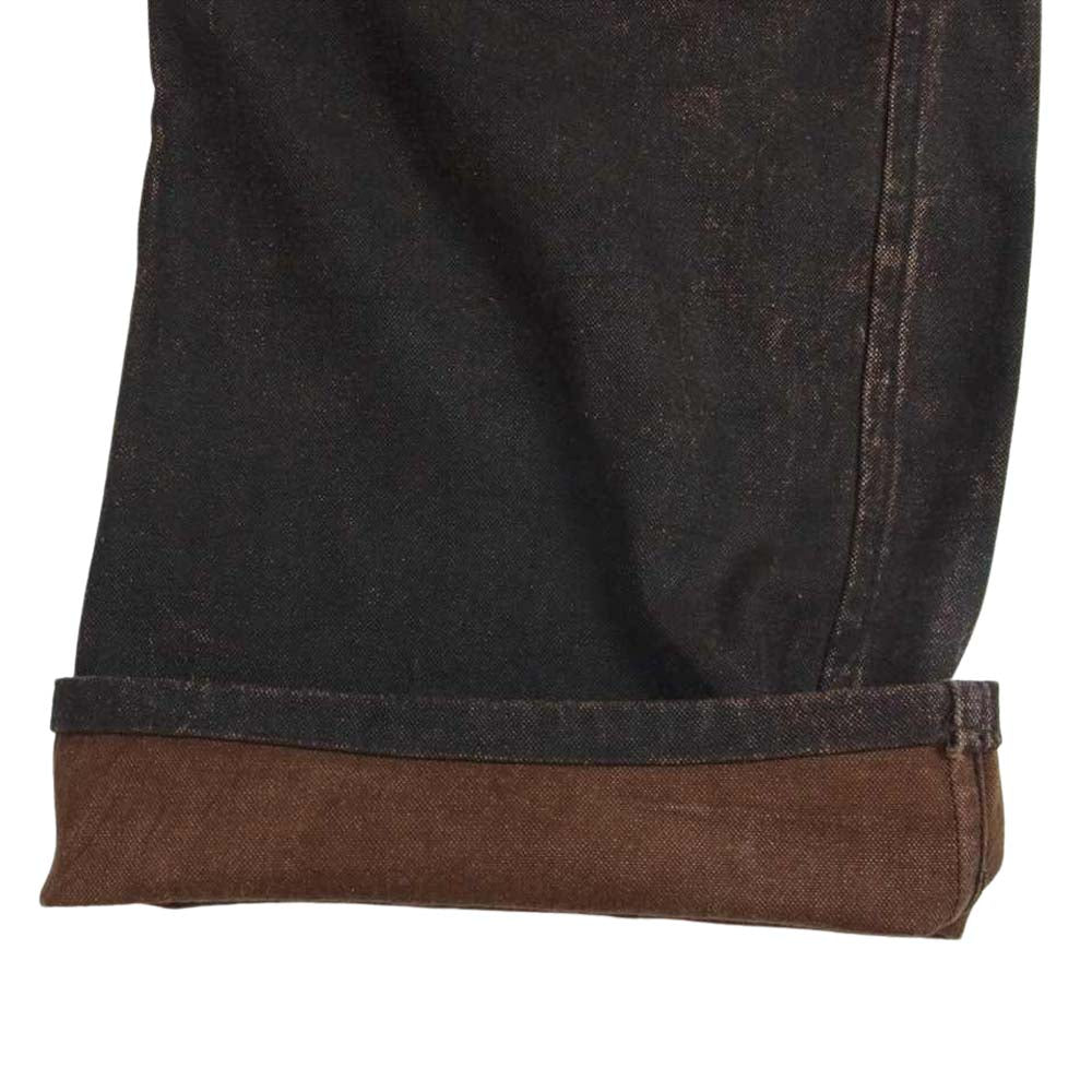 ORGUEIL オルゲイユ OR-1087A Hand-Dyed Canvas Trousers ハンド ダイ キャンバス トラウザー パンツ ブラウン系 32【美品】【中古】