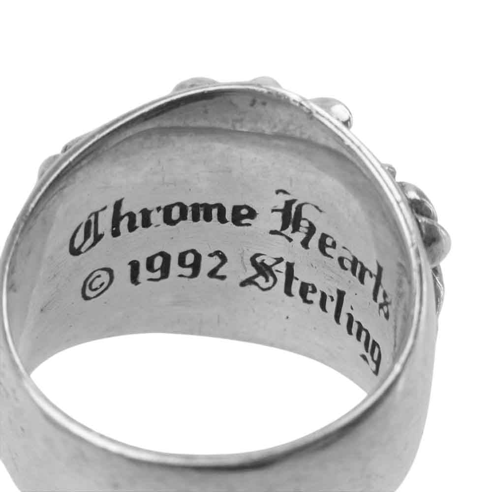 CHROME HEARTS クロムハーツ(原本無) KEEPER RING キーパーリング シルバー系 実寸約23号【中古】