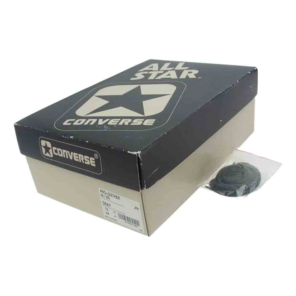 CONVERSE コンバース nonnative ノンネイティブ PRO LEATHER HI NN GRAY プロレザー ハイ スニーカー グレー系 US 10【中古】