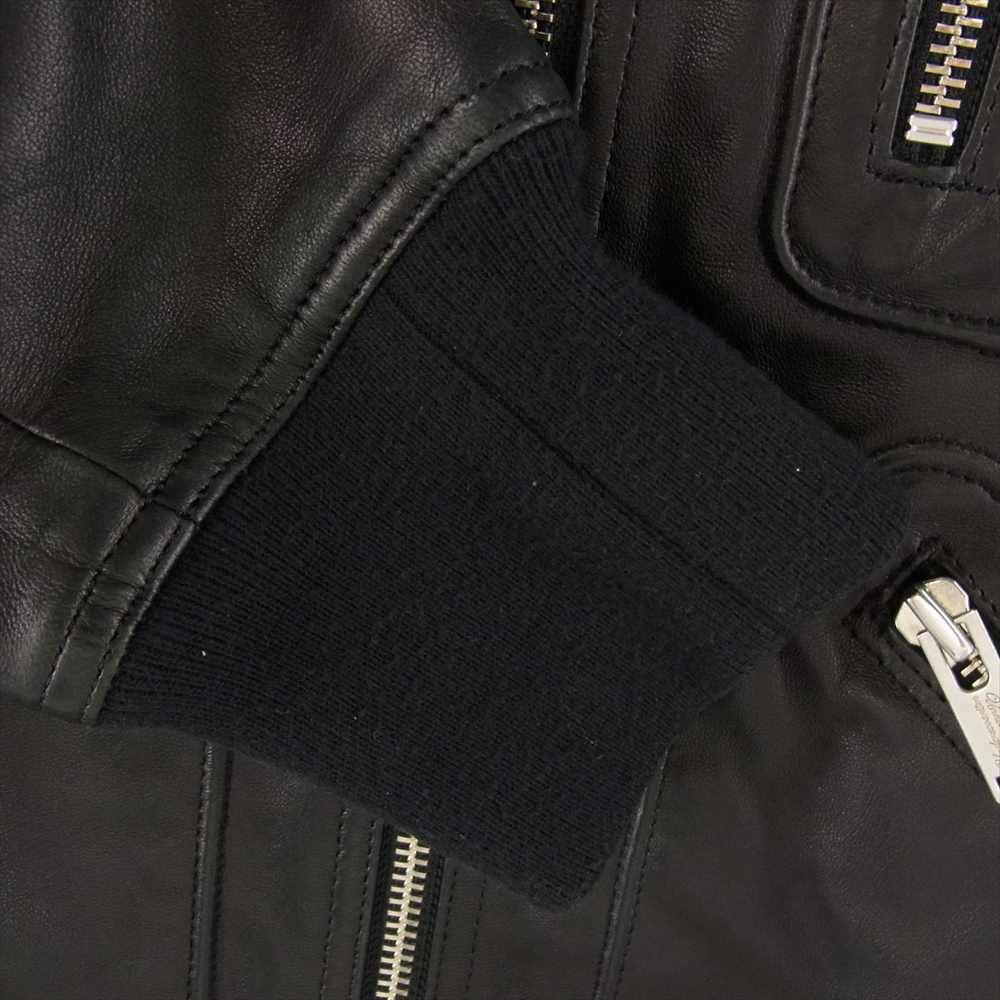 UNDERCOVER アンダーカバー 20SS UCY4205-3 Future is the Past シープレザーブルゾンライダース ジャケット ブラック系 3【中古】