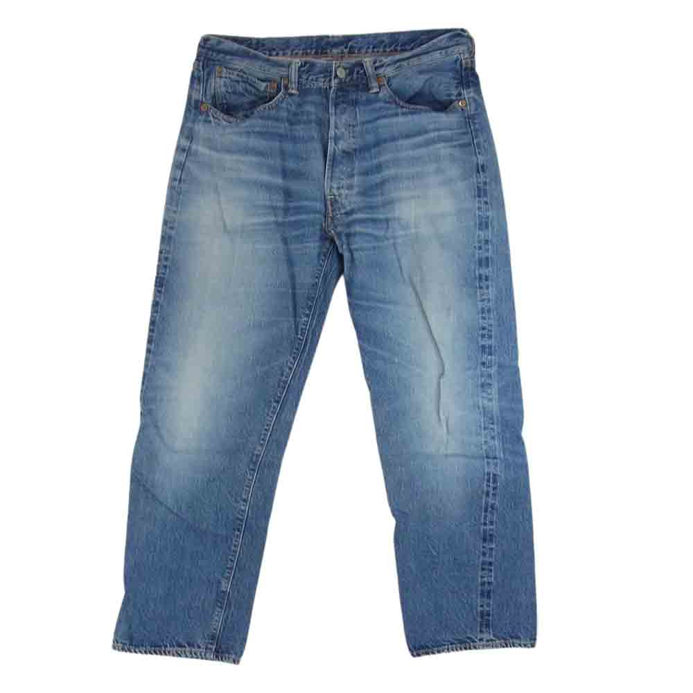 WAREHOUSE ウエアハウス Lot 1101 ボタンフライ デニムパンツ ブルー系 