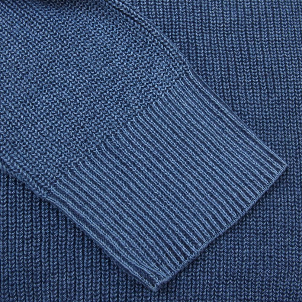 junhashimoto ジュンハシモト 1091910006 CREW NECK KNIT サンドブラスト加工 クルーネック ニット ネイビー系 3【中古】