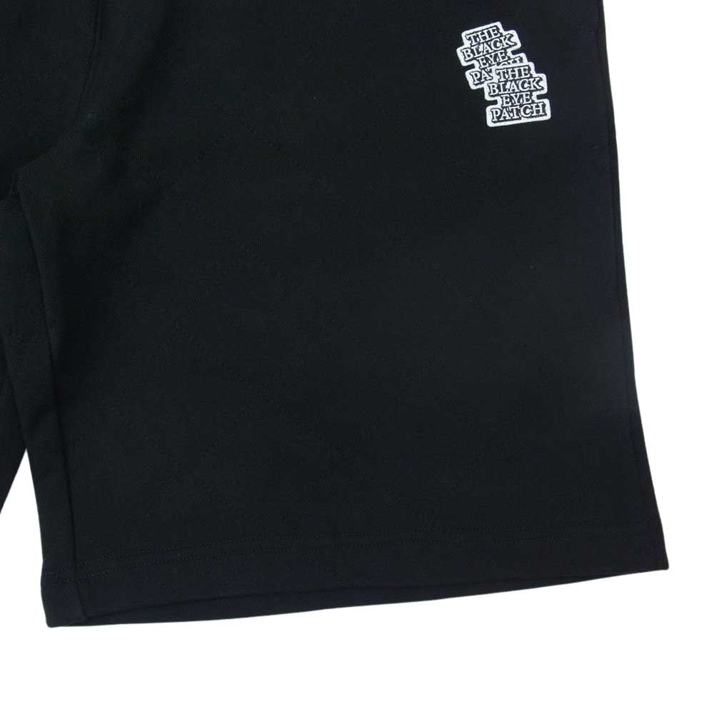 ブラックアイパッチ DOUBLE OG LABEL QUILTING SWEAT SHORTS スエットショーツ ブラック系 XL【新古品】【未使用】【中古】