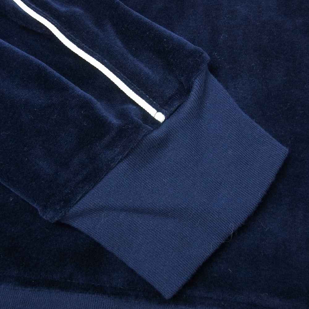 ブラックアイパッチ 21AW BEPFW21 TP06 B Emblem Piping Velour Crew ベロア プルオーバー クルーネック ネイビー系 S【新古品】【未使用】【中古】
