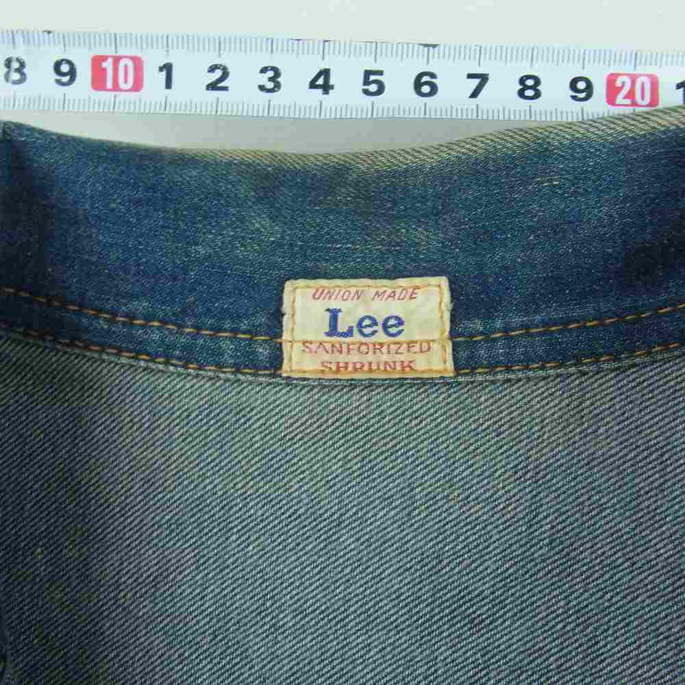 Lee リー 1011 30s 白タグ 1st 復刻 101-J D-TK9228 デニム ジャケット コットン 中国製 インディゴブルー系 42【中古】
