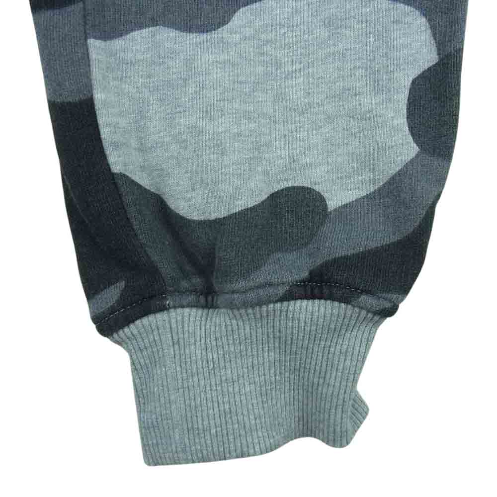ハイドロゲン スカル 迷彩 カモフラ スウェット パンツ コットン イタリア製 グレー系 M【中古】
