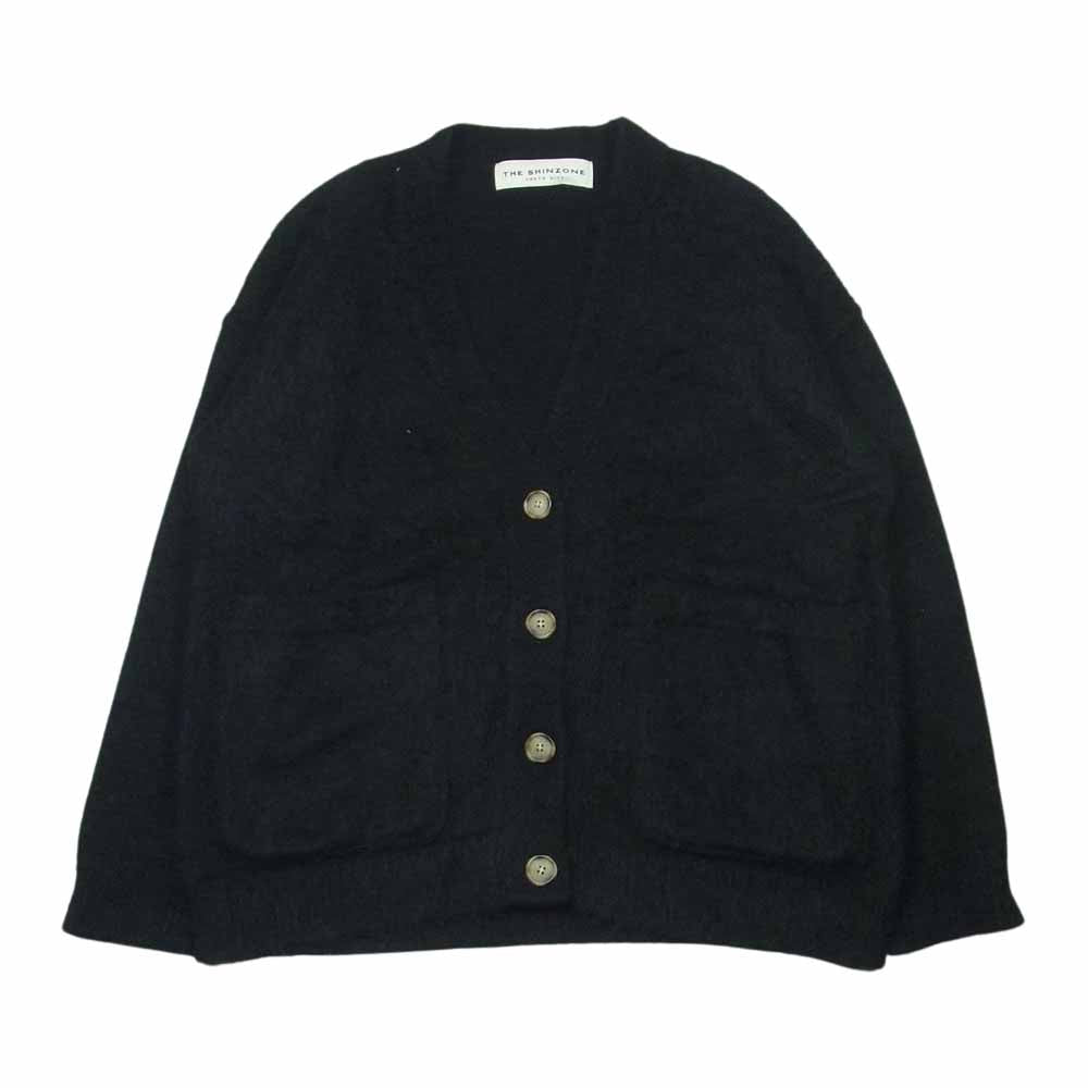 ザ シンゾーン THE SHINZONE 18AMSNI51 DANDELION BOXY CARDIGAN ボクシー キッドモヘヤ カーディガン ブラック系 F【中古】 ザ シンゾーン 18AMSNI51 DANDELION BOXY CARDIGAN ボクシー