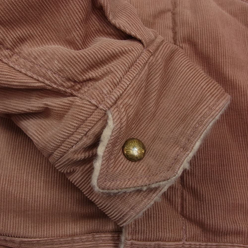 VISVIM ビズビム 13AW 0113205013023 CARAVAN JKT SLUB キャラバン スラブ コーデュロイ ボア ランチ ジャケット ピンクベージュ系 3【中古】