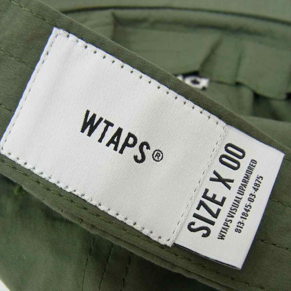 WTAPS ダブルタップス 21AW 212HCDT-HT10 T-6L 03 CAP 6パネル ロゴ 刺繍 ナイロン キャップ カーキ系 00【中古】