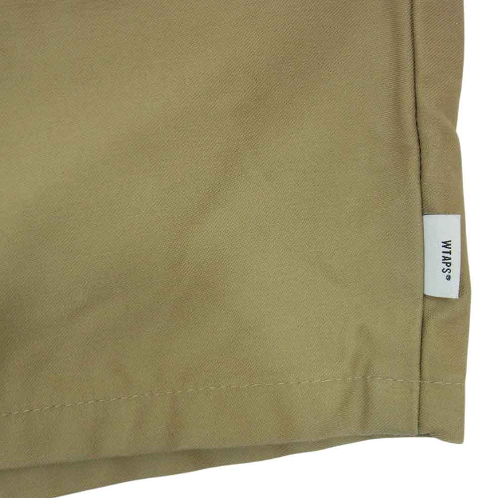 WTAPS ダブルタップス 21SS 211WVDT-PTM08 SEAGULL 01 SHORTS COTTON SATIN コットン サテン イージー ショーツ ハーフ パンツ ベージュ系 03【中古】