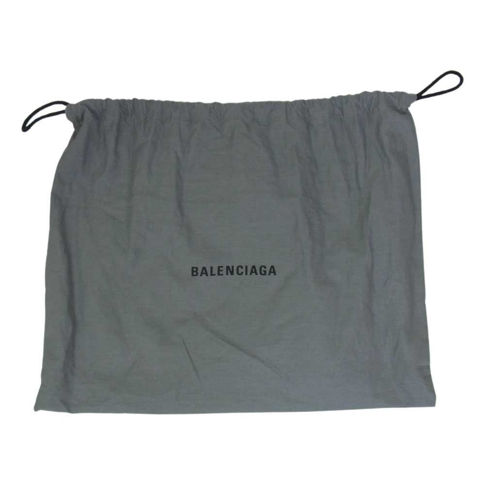 BALENCIAGA バレンシアガ 390346 ネイビーカバス XS レオパード ハンドバッグ ブラック系 ライトブラウン系 ブラウン系【中古】