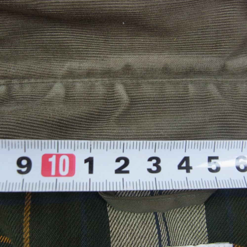 Barbour バブアー EDIFICE エディフィス 別注 OLD BEDALE ビデイル タマムシ モスグリーン系 40【中古】