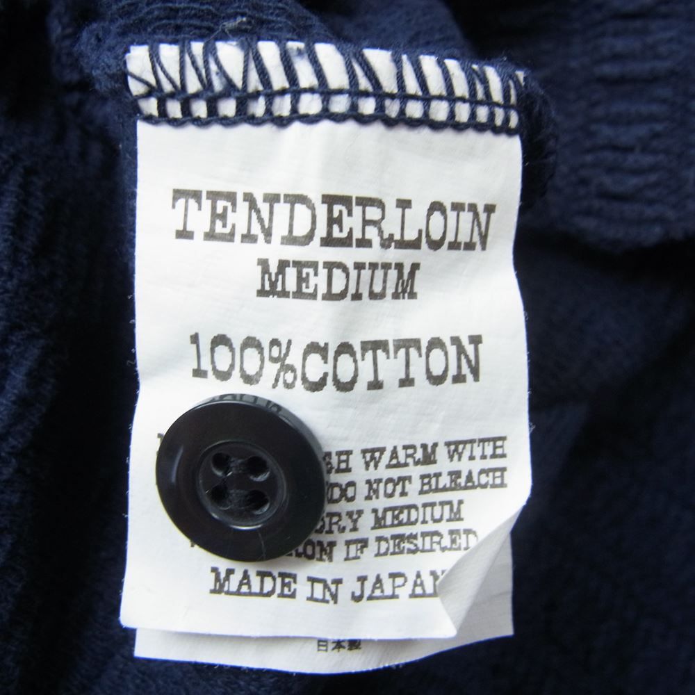 TENDERLOIN テンダーロイン T-KNIT POLO ニット 半袖 ポロシャツ ダークネイビー系【中古】
