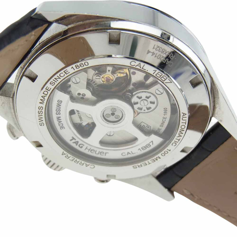 【TAG Heuer】タグホイヤー カレラ 腕時計 オートマチック クロノグラフ キャリバー1887 SS×白文字盤 CAR2114/hm09088md