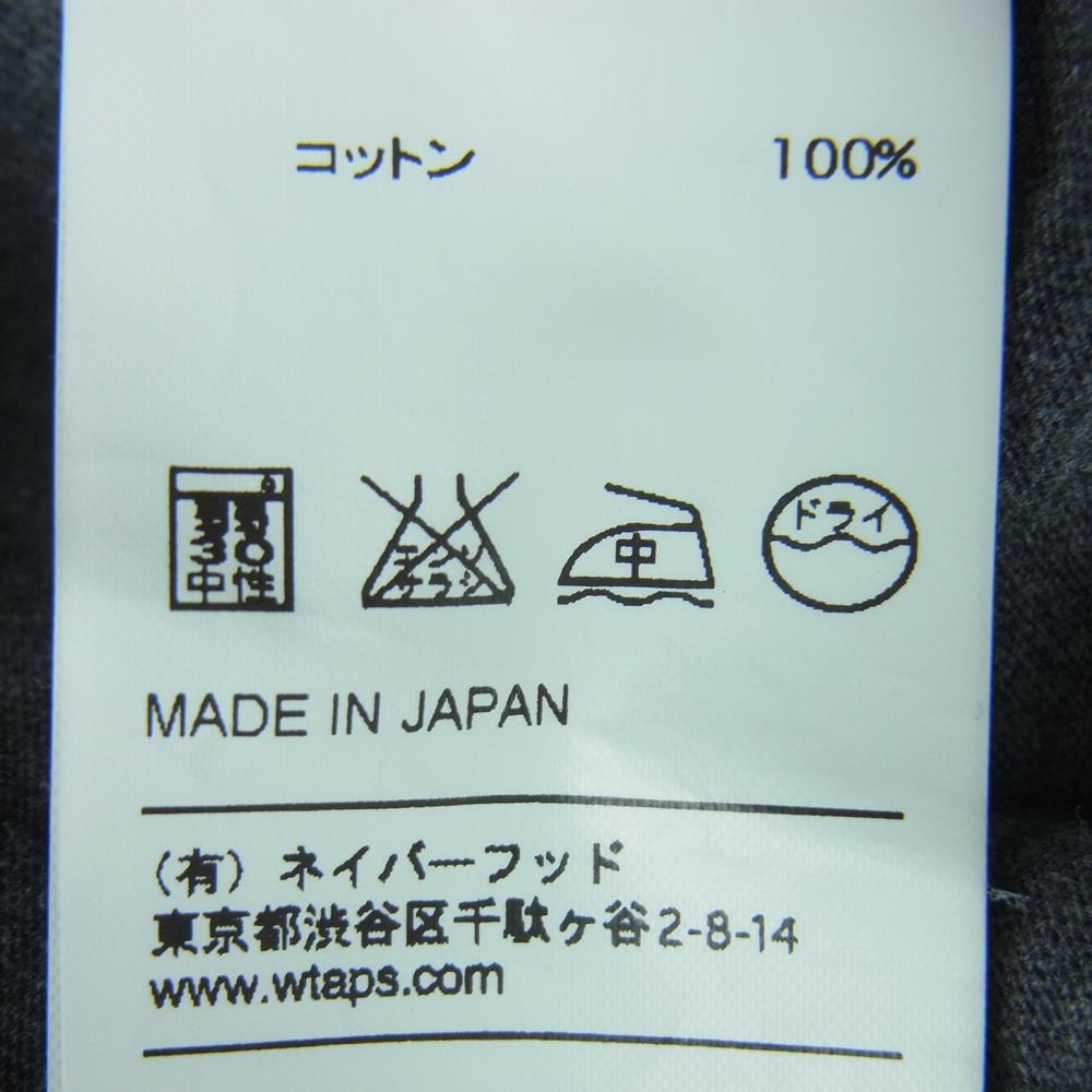 WTAPS ダブルタップス 152ATDT-CSM01 BLANK S/S C ポケット付き 半袖 Tシャツ コットン 日本製 グレー系 S【中古】