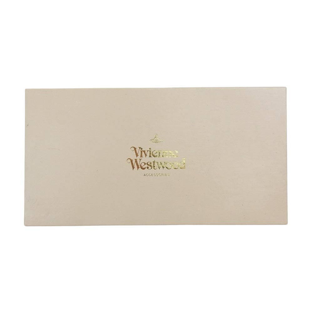 Vivienne Westwood ヴィヴィアンウエストウッド オーブ レザー ロングウォレット 長財布 ブラック系【中古】