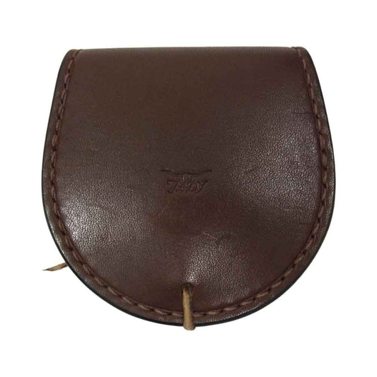 タディアンドキング 金メタル GPイーグル 小 フラワーコンチョ付き 丸型 コインケース ブラウン系【中古】