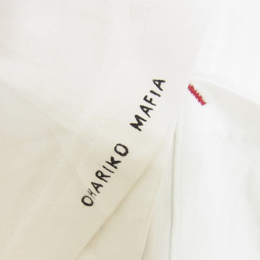 PORTER CLASSIC ポータークラシック OHARIKO MAFIA T-SHIRT お針子マフィア 半袖 ポケット Tシャツ ホワイト系 XXL【中古】