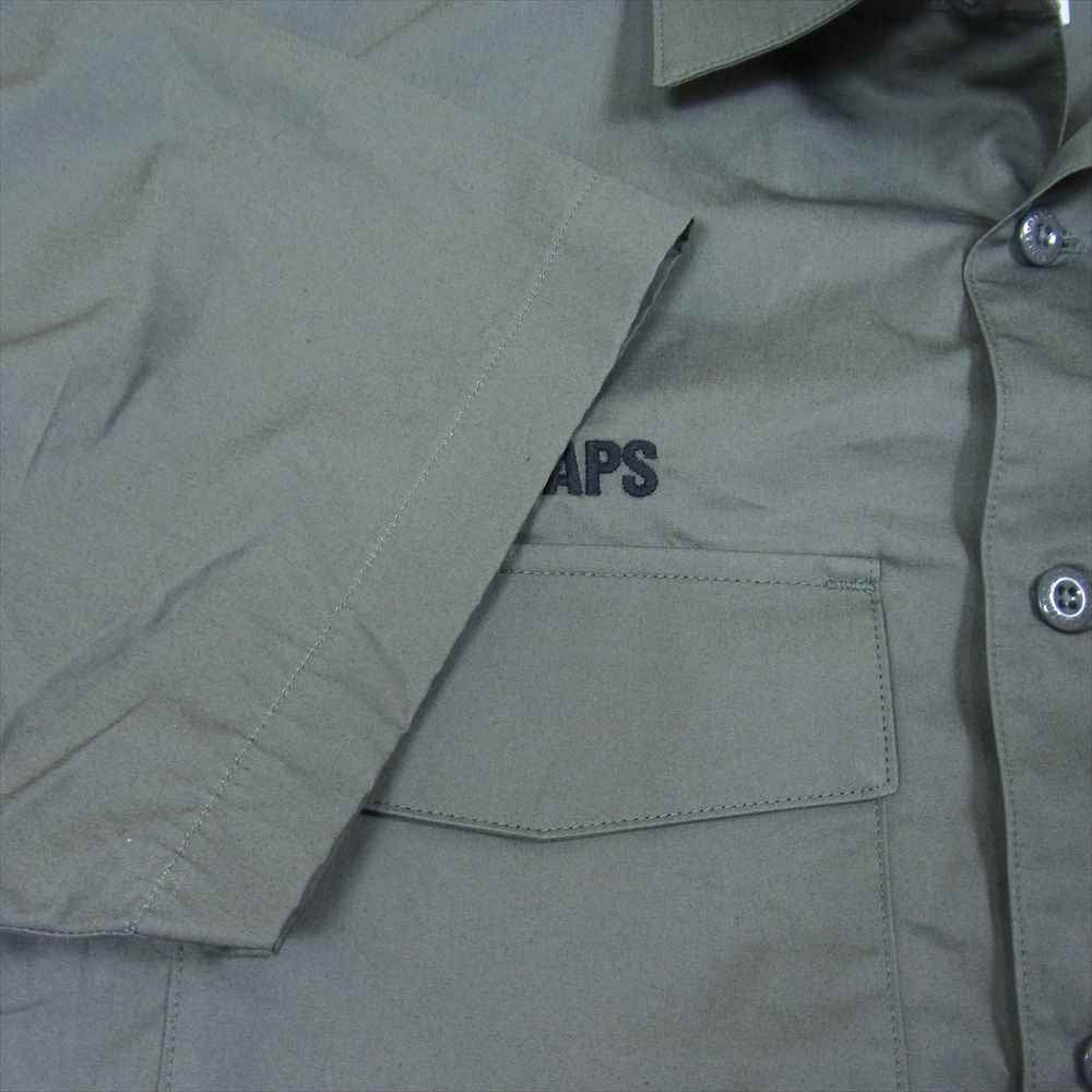 WTAPS ダブルタップス 22SS 221BRDT-SHM06 BUDS SS COTTON TWILL SHIRT 半袖シャツ グレー系 03【美品】【中古】