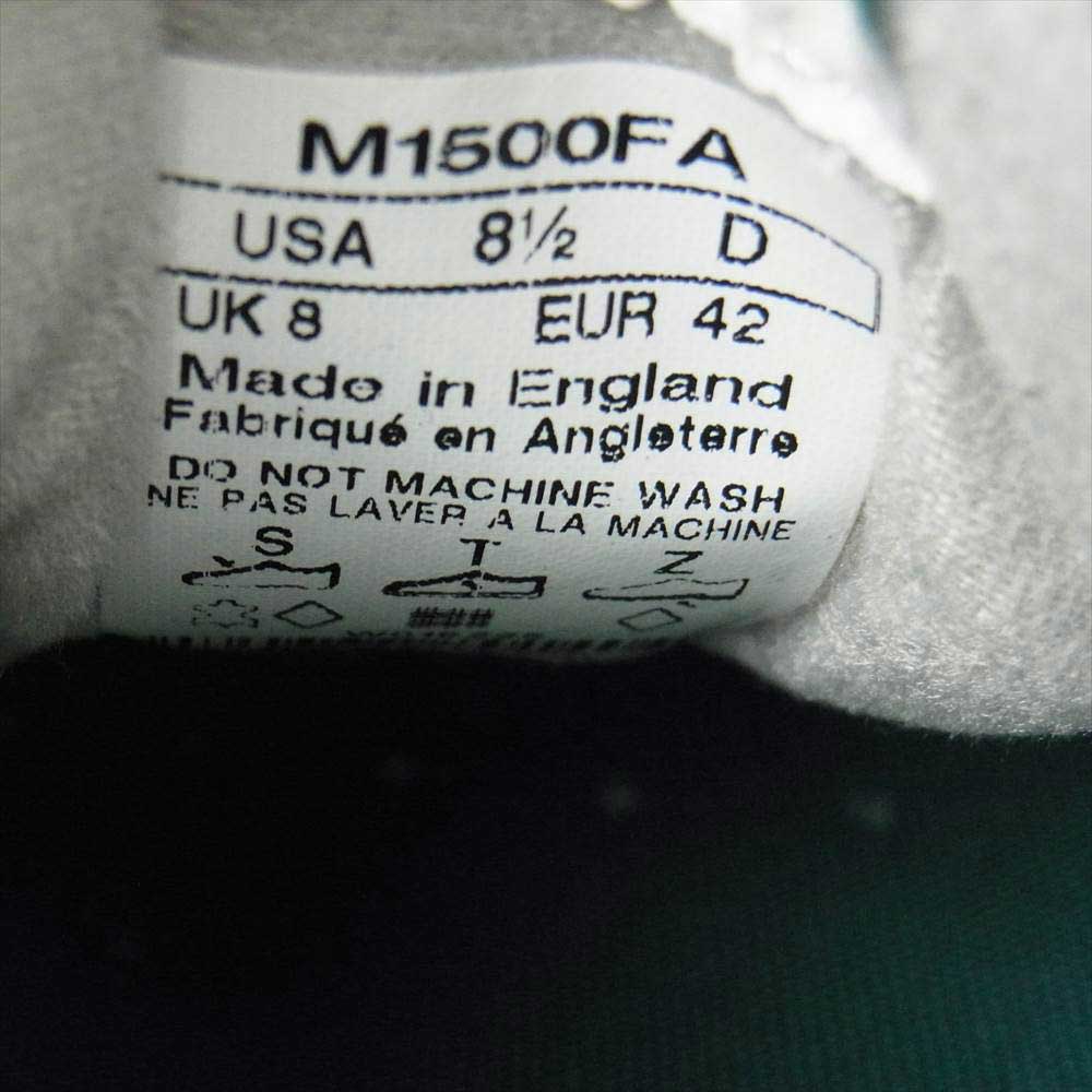NEW BALANCE ニューバランス M1500FA 英国製 スニーカー グレー系 UK8【中古】