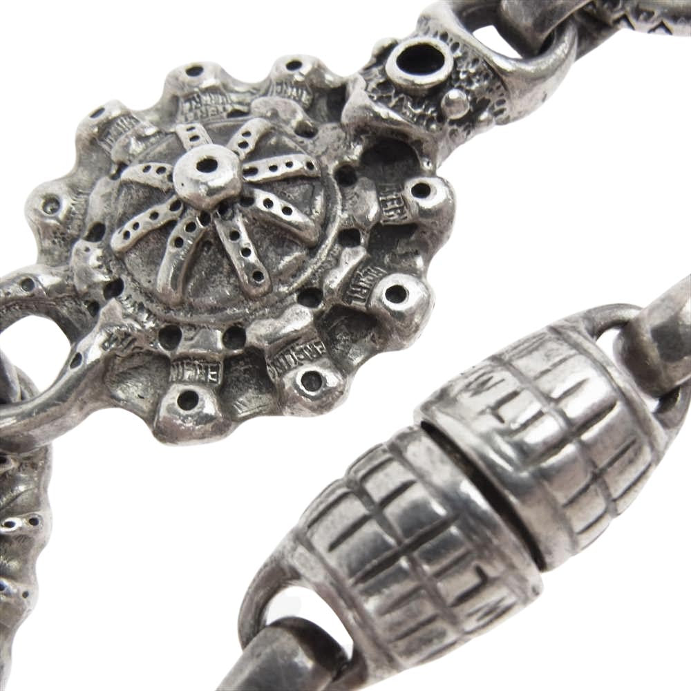 BILL WALL LEATHER ビルウォールレザー LIMITED 011/100 SUNリンク アイアンクロス ストーン ウォレットチェーン シルバー系【中古】