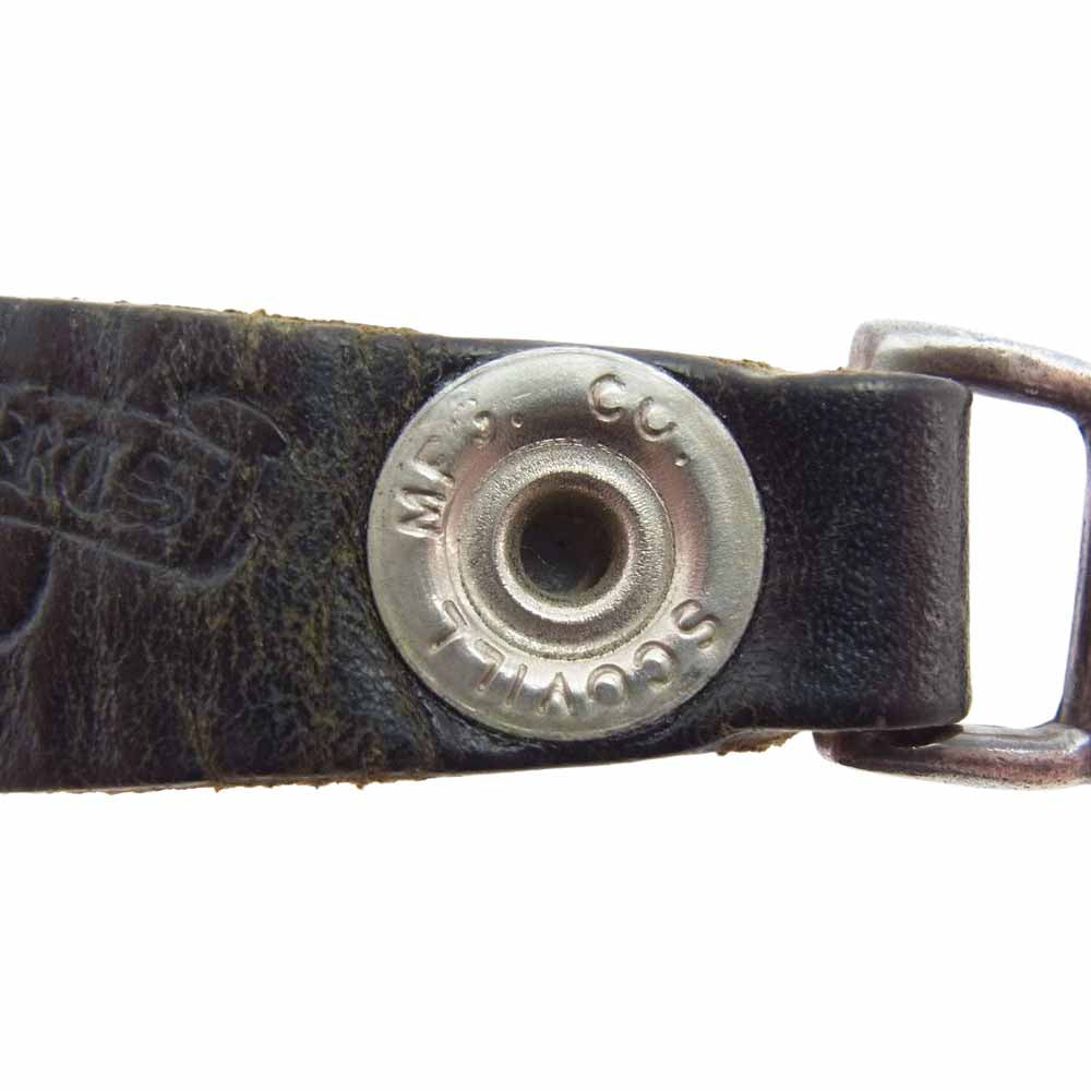 CHROME HEARTS クロムハーツ(原本無) BELTLOOP クロスボール ボタン ベルトループ ブラック系【中古】
