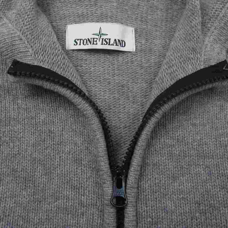 STONE ISLAND ストーンアイランド 6715540A3 ワッペン ニット ジップ