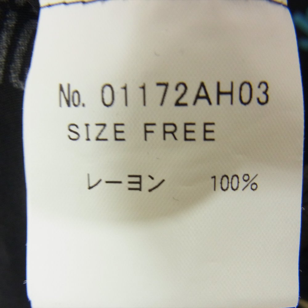 HYSTERIC GLAMOUR ヒステリックグラマー 01172AH03 HEY JOEY 総柄 レーヨン オープンカラー 半袖 シャツ ブラック系 FREE【中古】
