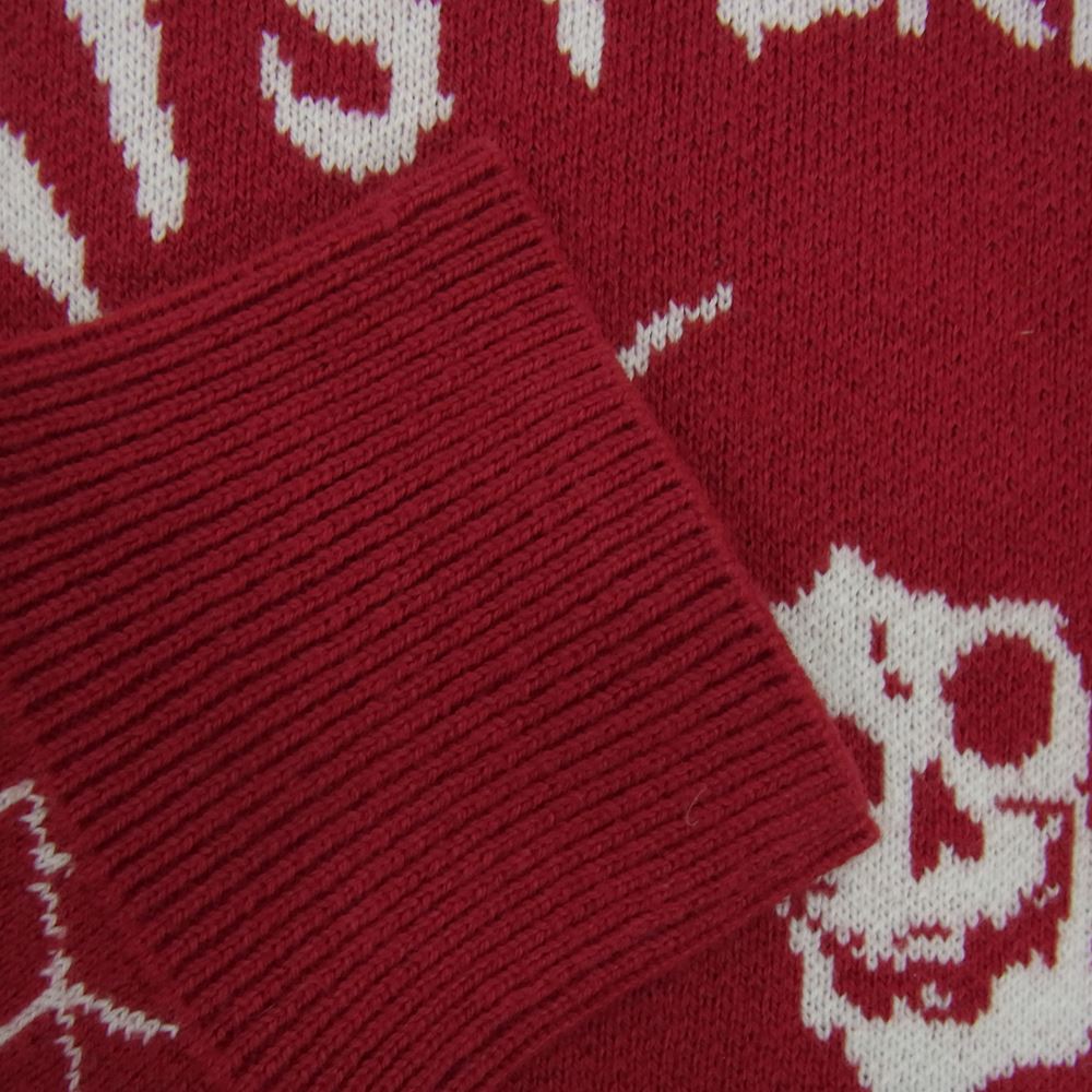 HYSTERIC GLAMOUR ヒステリックグラマー 18AW 02183NS06 GOAST ゴースト クルーネックリブ ニット セーター レッド系 S【中古】