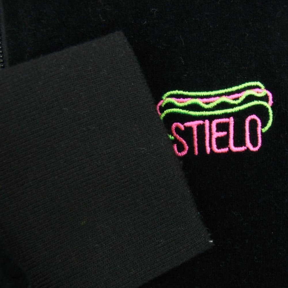 HYSTERIC GLAMOUR ヒステリックグラマー 02196CJ01 野口強 STIELO 刺繍 ベロア トラックジャケット ブラック系 S【中古】