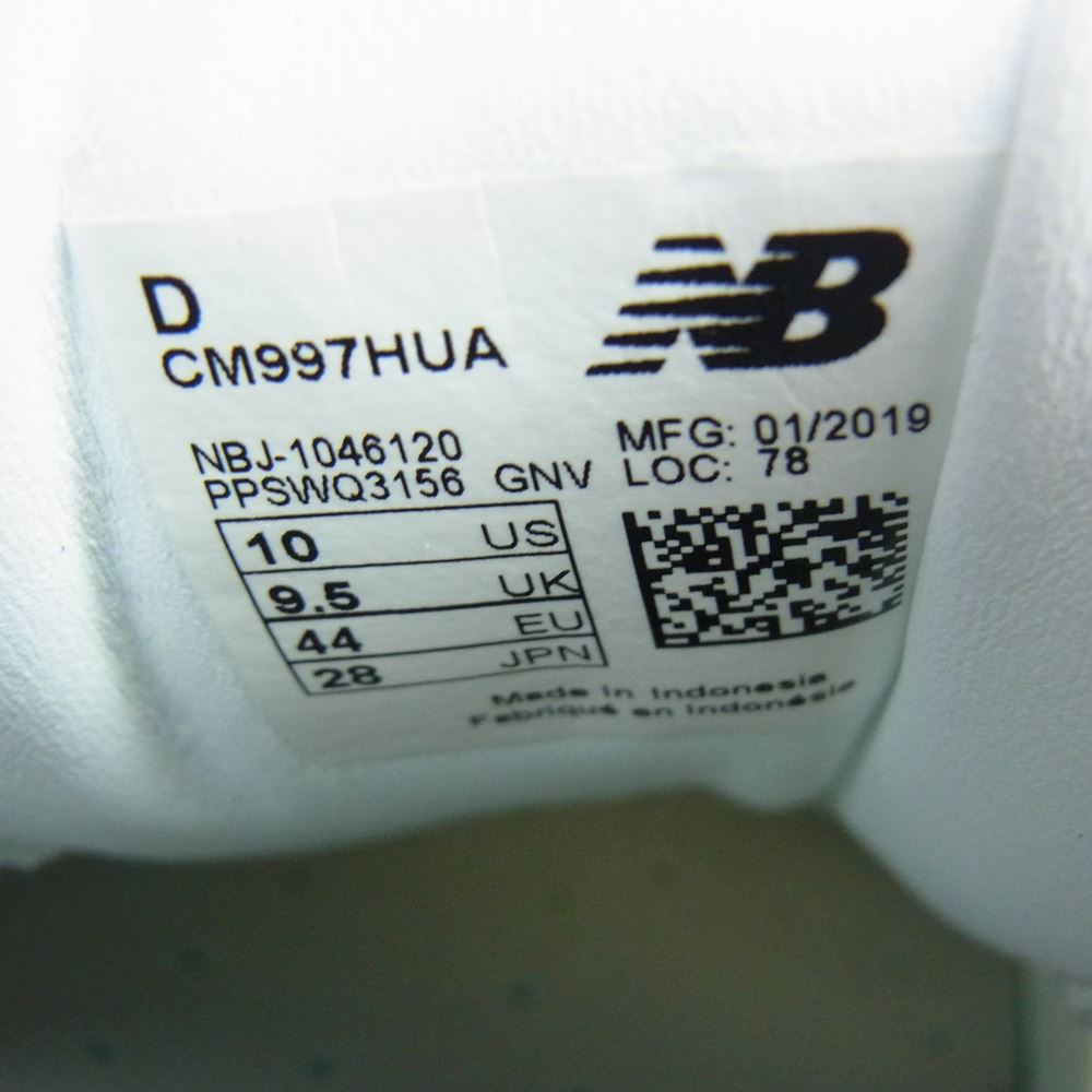 NEW BALANCE ニューバランス CM997HUA UNITED ARROWS 別注 ユナイテッドアローズ スニーカー グレー系 28cm【中古】