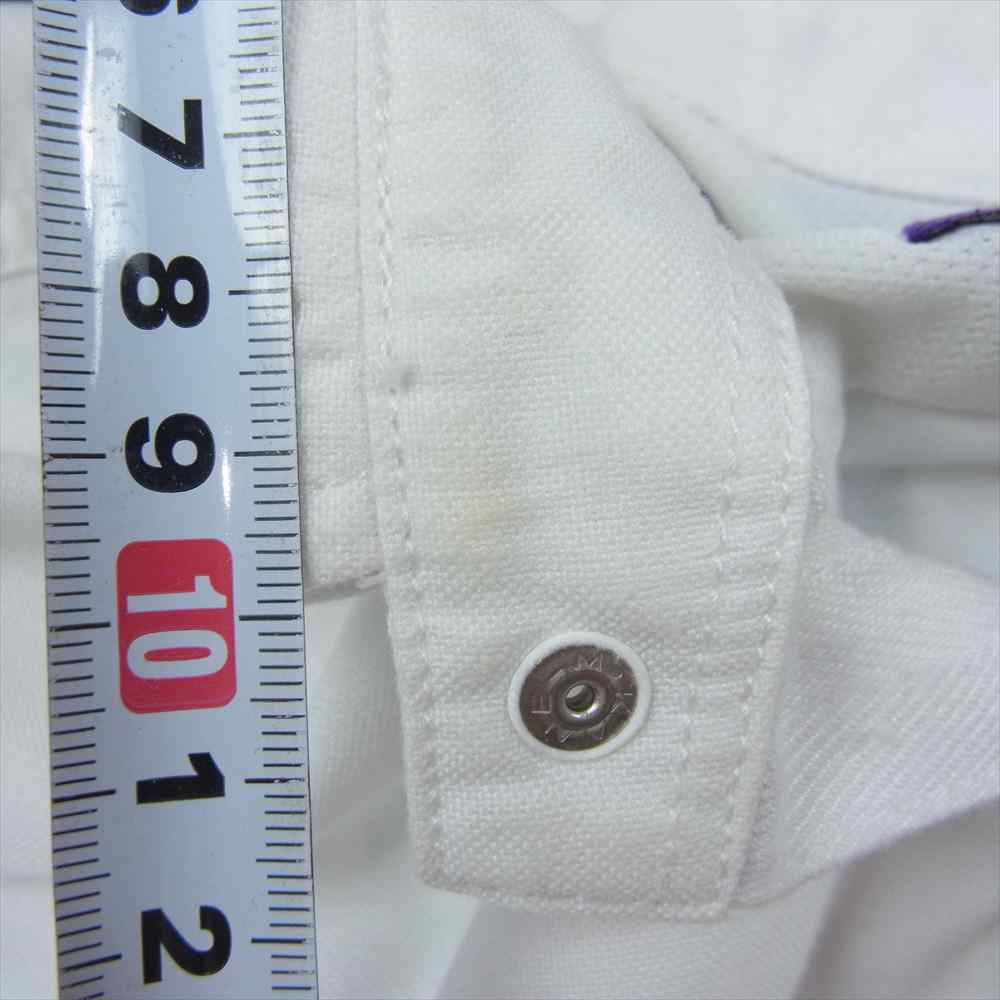 THE NORTH FACE ノースフェイス NT3118N PURPLE LABEL Cotton Polyester OX B.D. Shirt パープル レーベル コットン ポリエステル オックス ボタン ダウン 長袖 シャツ ホワイト系 M【中古】