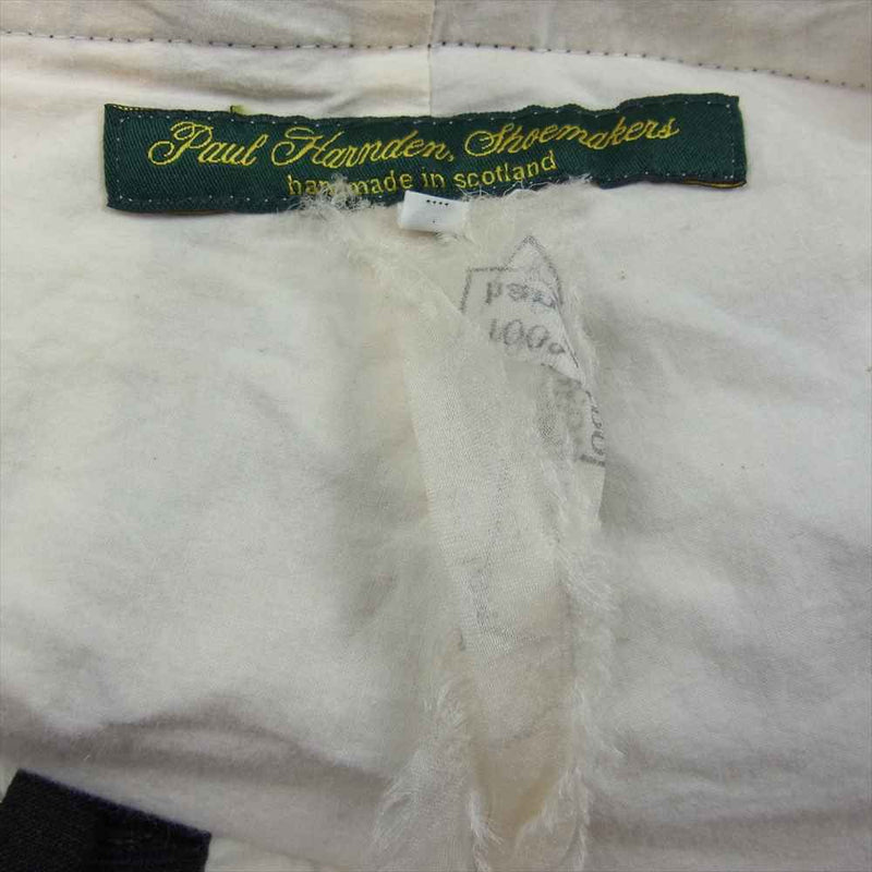 Paul Harnden ポールハーデン Belt trousers ウール リネン ベルテッド パンツ ダークブラウン系 XS【中古】