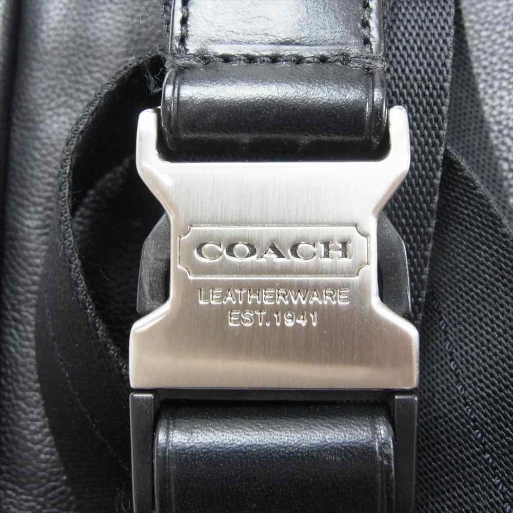 COACH コーチ 70360 トンプソン レザー スリングバッグ クロスボディ ブラック系【中古】