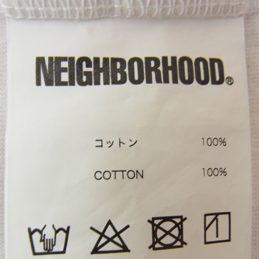 NEIGHBORHOOD ネイバーフッド 202PCNH-ST07 DISTORTION-2 C-TEE ディストーション 半袖 Tシャツ ホワイト系 M【中古】