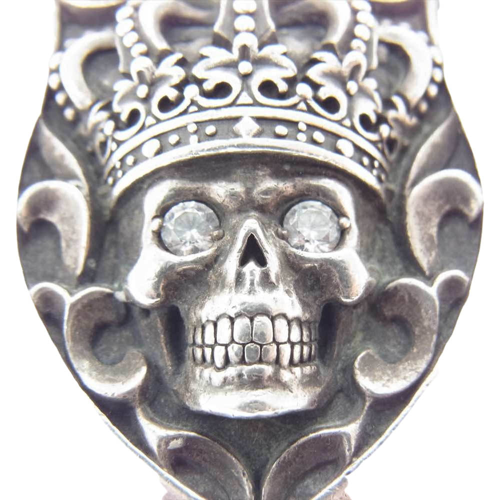 Justin Davis ジャスティンデイビス SPJ506 TEMPTATION シールド スカル トップ シルバー系【中古】