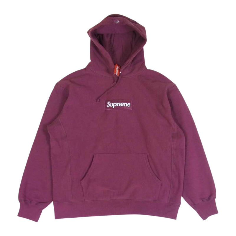 Supreme Box Logo Hooded Sweatshirt  プラム