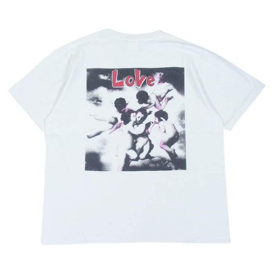 セントマイケル 22SS SM-S22-0000-001 LOVE ショートスリーブ Tシャツ オフホワイト系 L【新古品】【未使用】【中古】
