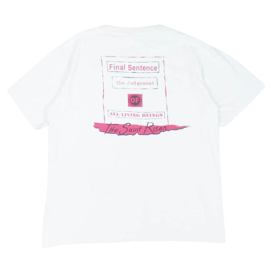 セントマイケル 22SS SM-S22-0000-062 DENIM TEARS HOODIE SS TEE HOLY STATE ホーリーステイト 半袖 Tシャツ オフホワイト系 L【新古品】【未使用】【中古】