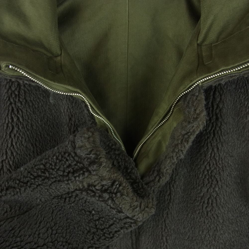 オールドジョー 192OJ-JK04 ALPACA SHEARING AVIATOR JACKET アルパカ シアリング アビエイター ジャケット カーキ系 36【中古】