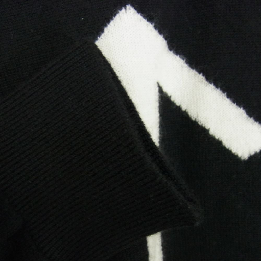 HYSTERIC GLAMOUR ヒステリックグラマー 06193NS03 THEE XXX ARROW SIGN編込 プルオーバー ブラック系 S【中古】