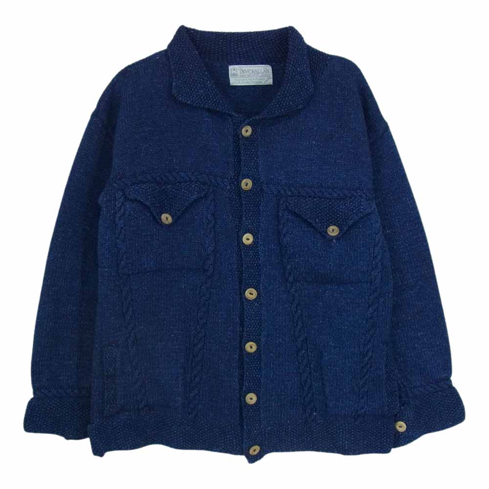 INVERALLAN インバーアラン コットンニットカーディガン デニムヤーン 